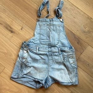 Jean short overalls